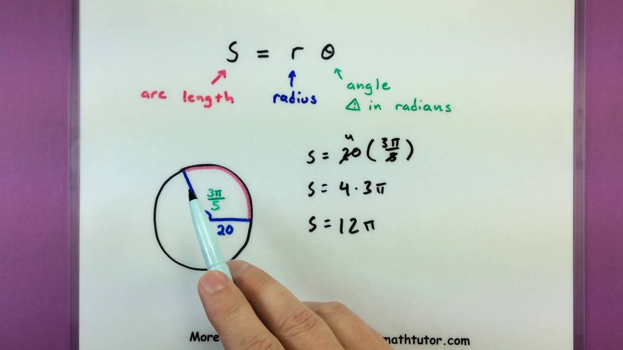 Trigonometry - Finding the arc length of a circle