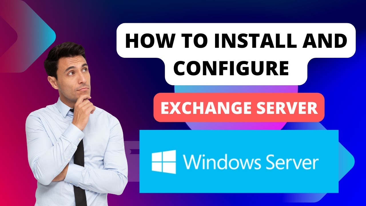 1. How to install and configure an Exchange server 2019.