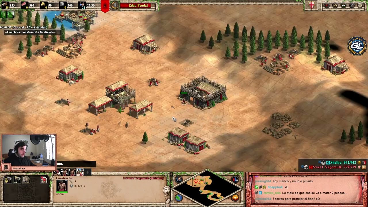 Nosotros en Feudal y nuestro enemigo 2k3 en Imperial - No bueno!