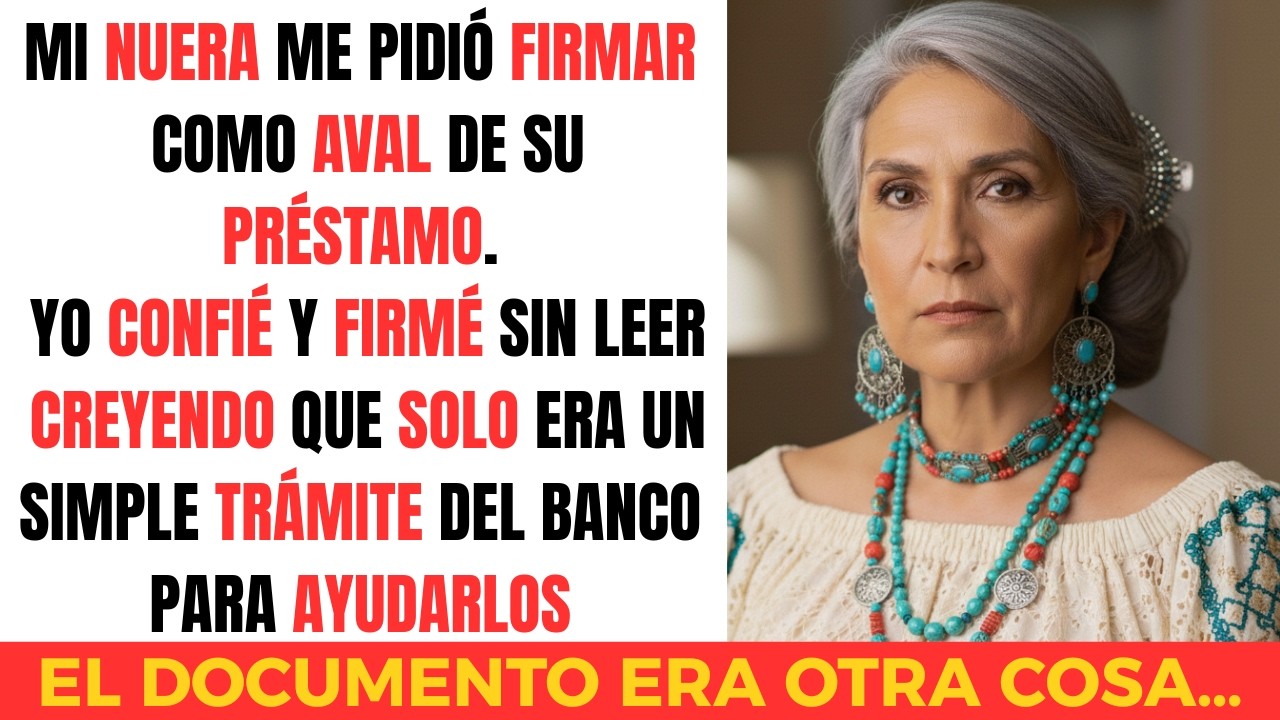 Mi nuera me pidió firmar un contrato como aval de su préstamo. Firmé… y empezó mi pesadilla