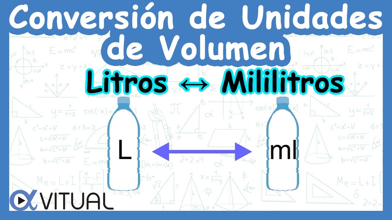 🧊 Conversi&oacute;n de Unidades de Volumen: Litros a Mililitros y Mililitros a Litros