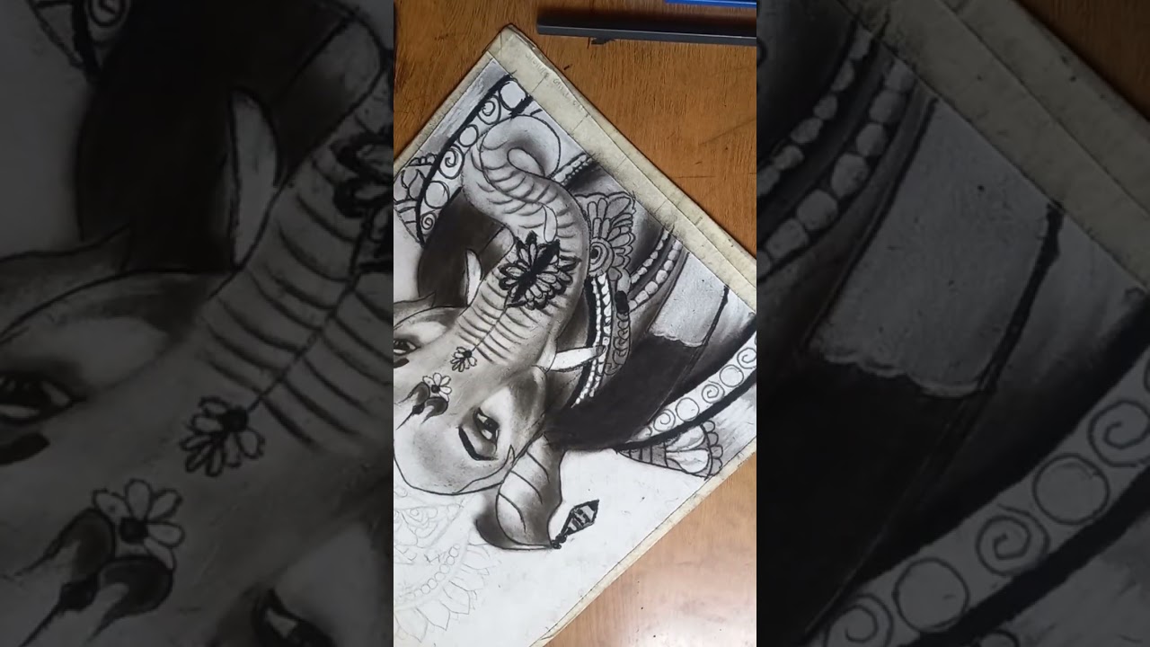 ganpati video# drawing #painting #skech#art #sketchpainting 