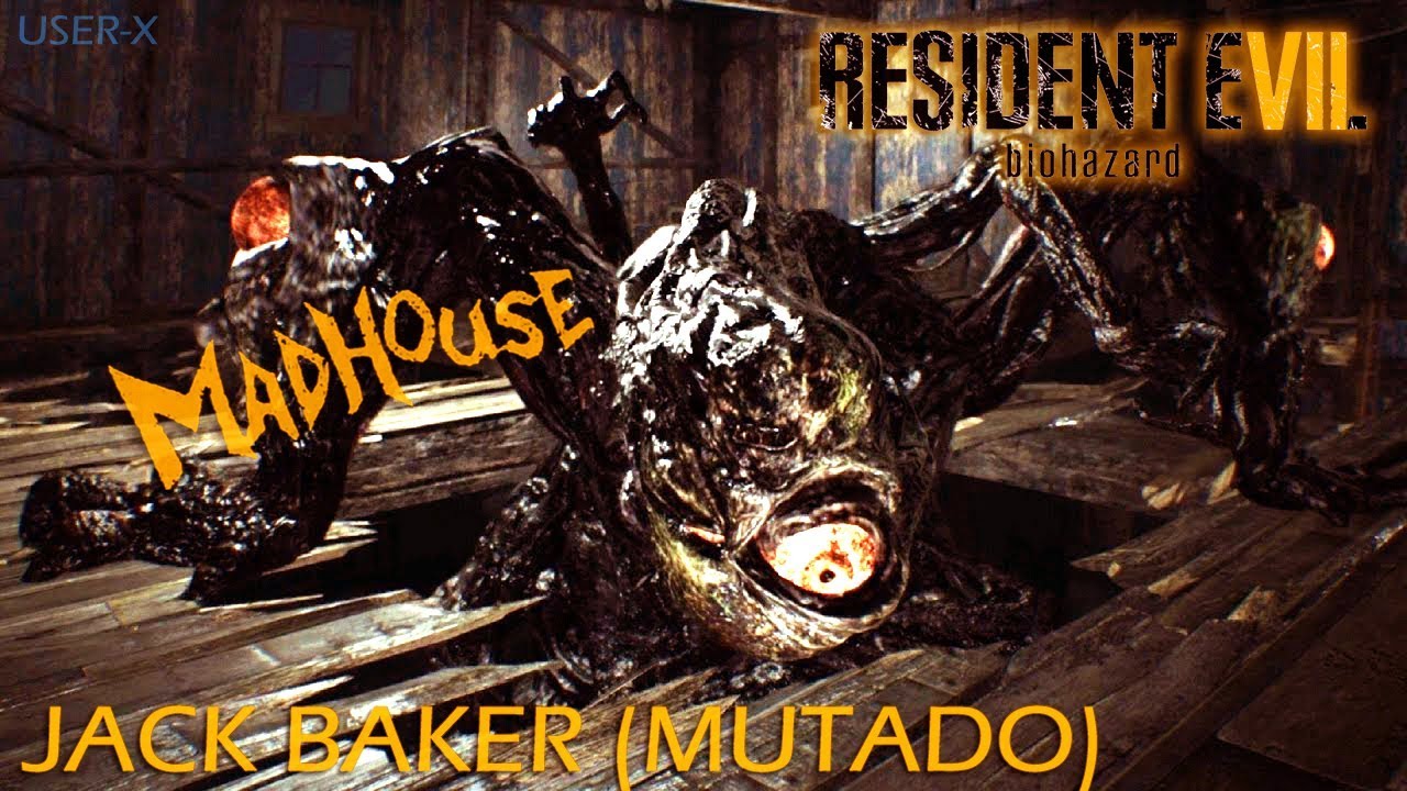 Resident Evil 7 [PS4] JEFE JACK BAKER MUTADO - Enfrentamiento Final Completo (MADHOUSE) | Español