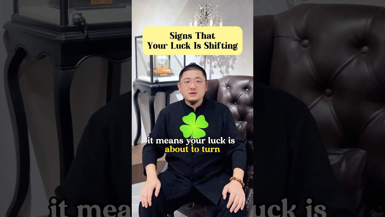 Are your luck shifting?🍀#fengshui #energy #lucky #luck #sign #mindset #positivity