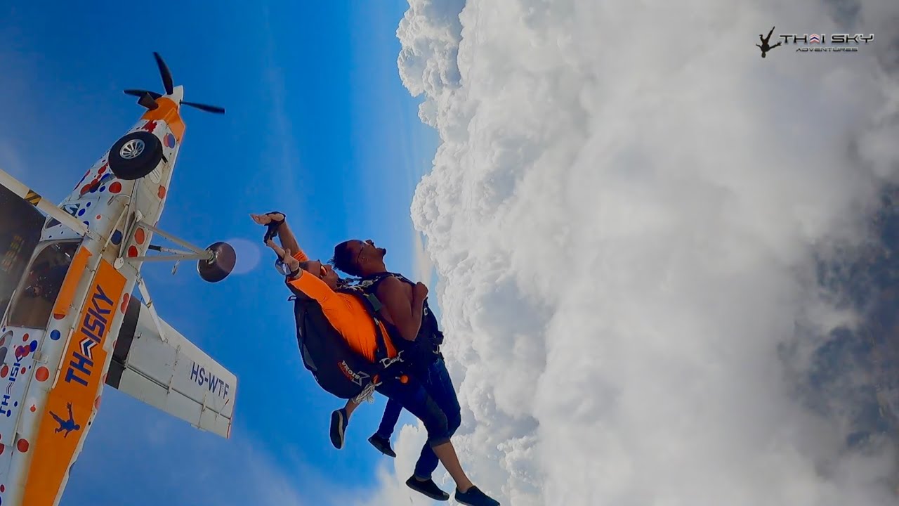 Thailand Trip | Day 7 | Skydiving from 3000ft, Full video inside with details, hotel, food #travel