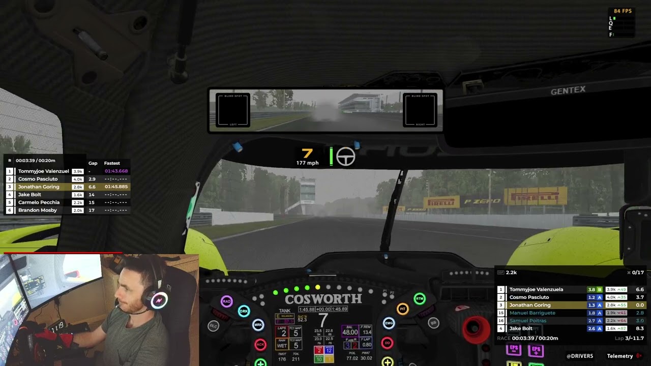 iRacing Prototype Challenge @ Monza RAIN - P2 (Top Split)