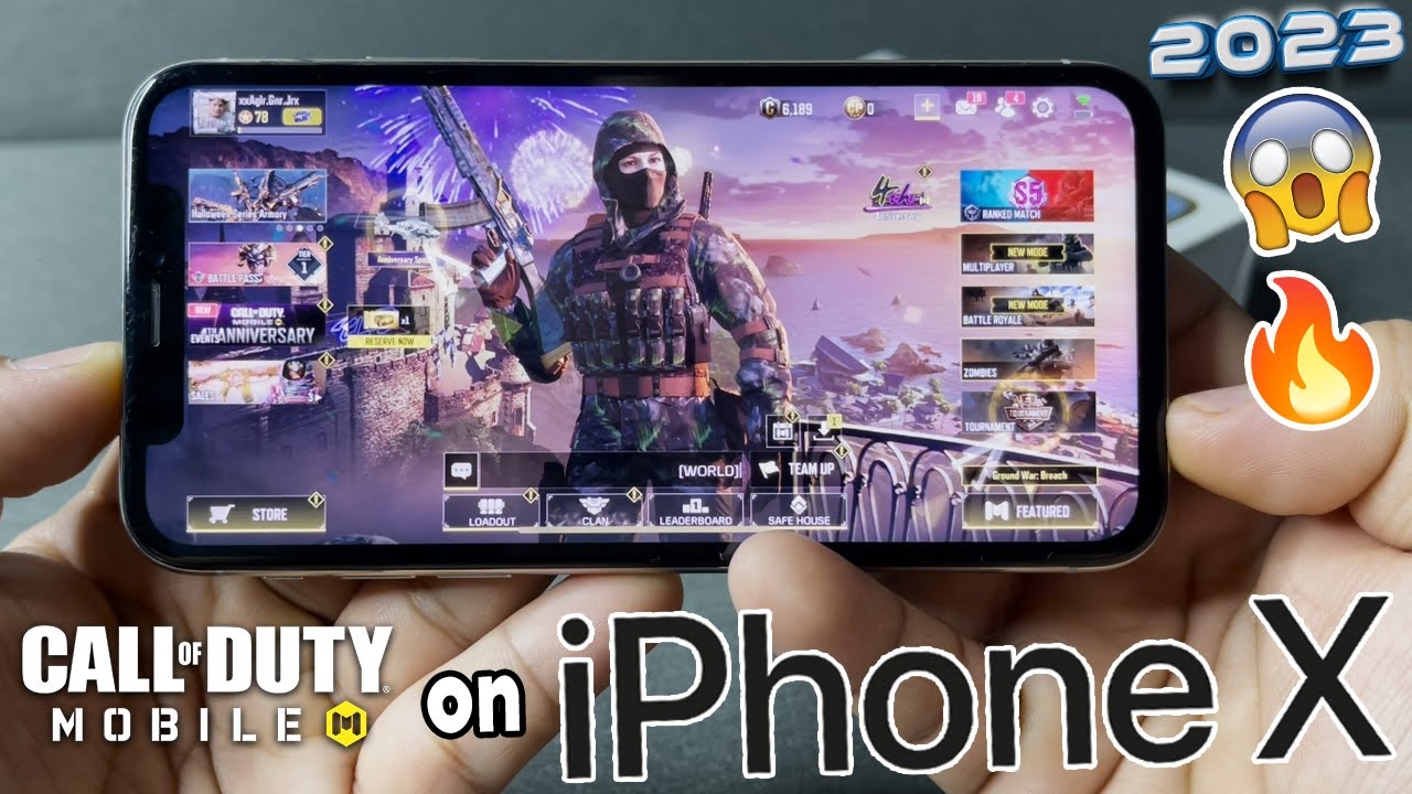 Call of Duty: Mobile Gameplay on iPhone X in 2023? (iOS 16.7.2) | (MAX GRAPHICS & FRAME RATE)