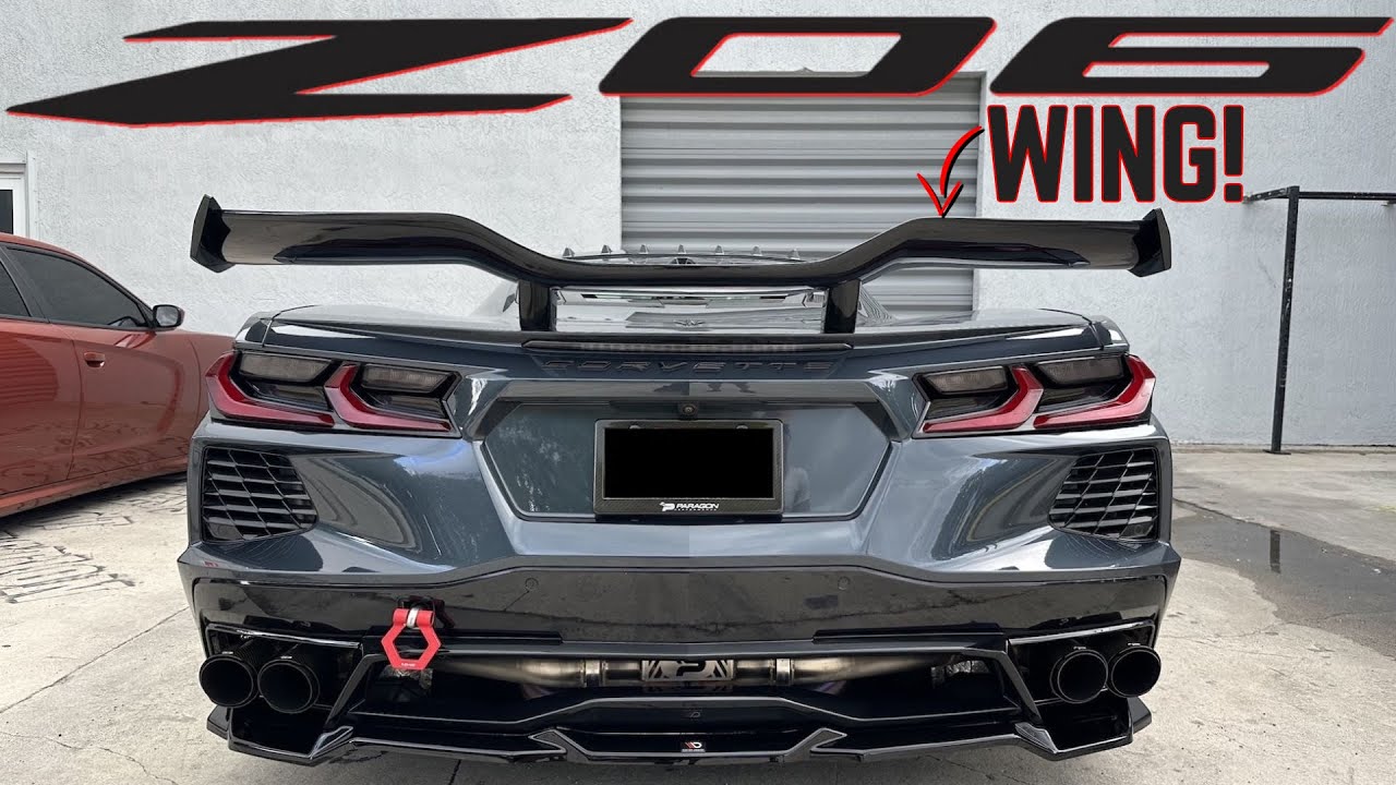 Can't get a C8 Corvette Z06? Make your C8 LOOK like one with this Z07 WING!