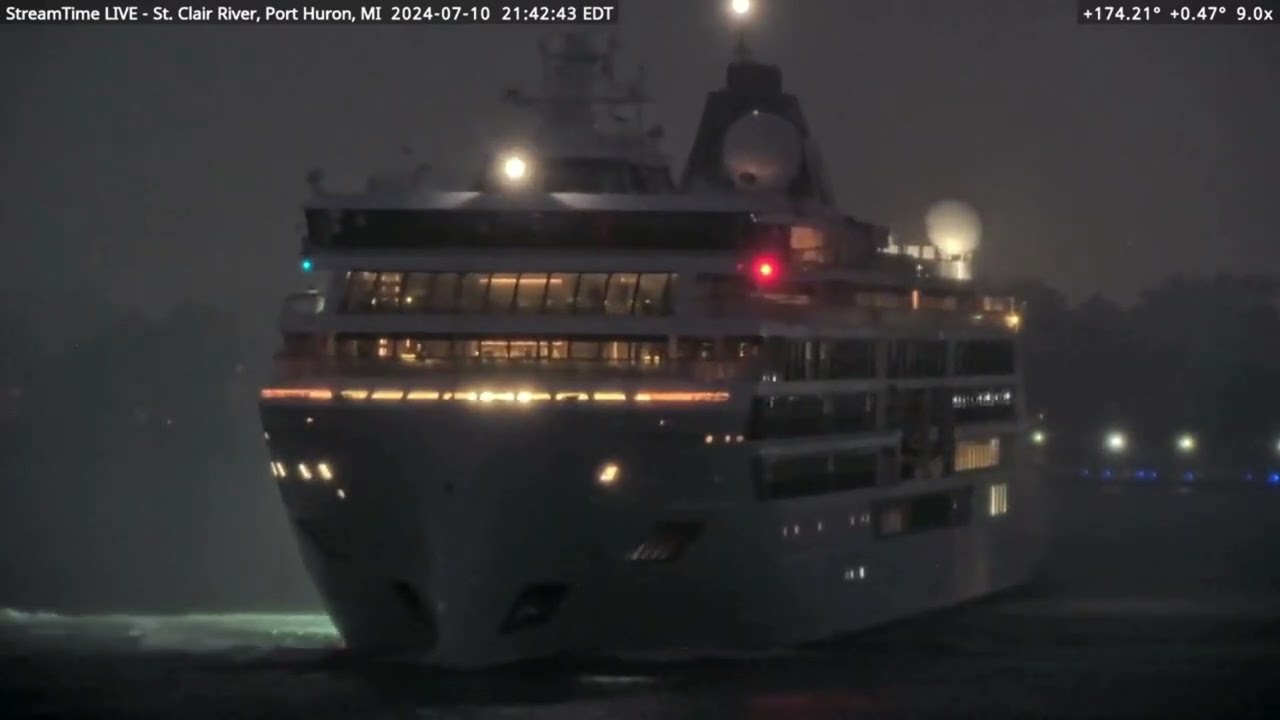 Edited by Dwain-Viking Octantis passing Port Huron on July 10th, 2024