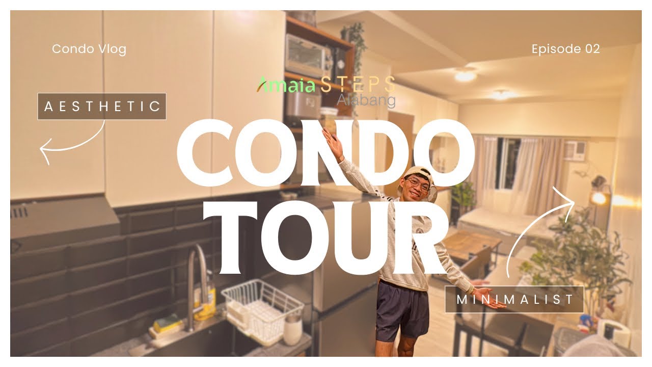 Fully Furnished Studio Unit Condo Tour - Amaia Steps Alabang