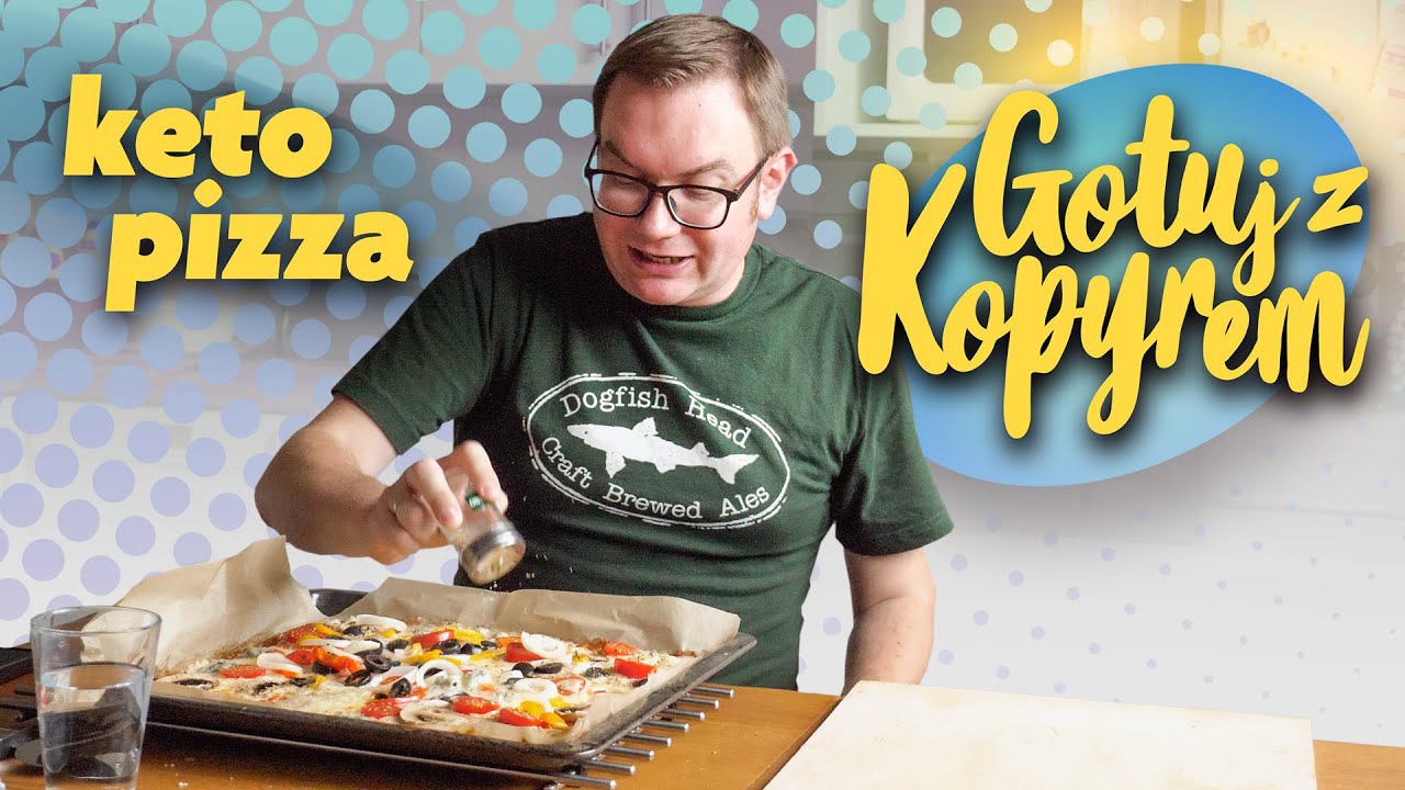 Keto Pizza [gotuj z kopyrem] - bezglutenowa niskowęglowodanowa bez mąki i drożdży