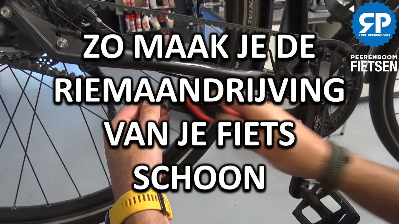 ZO MAAK JE DE RIEMAANDRIJVING VAN JE FIETS SCHOON
