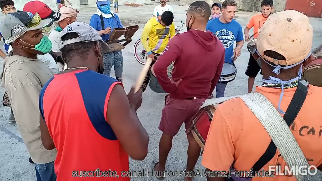 Puro ritmo y sabor Caribeño. Un ensayo con, la conga ,