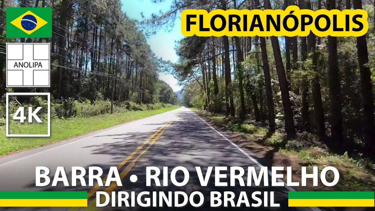 Florianópolis • BARRA DA LAGOA - RIO VERMELHO 🚙 🇧🇷 Dirigindo Brasil [4K] Tour de carro pela Ilha