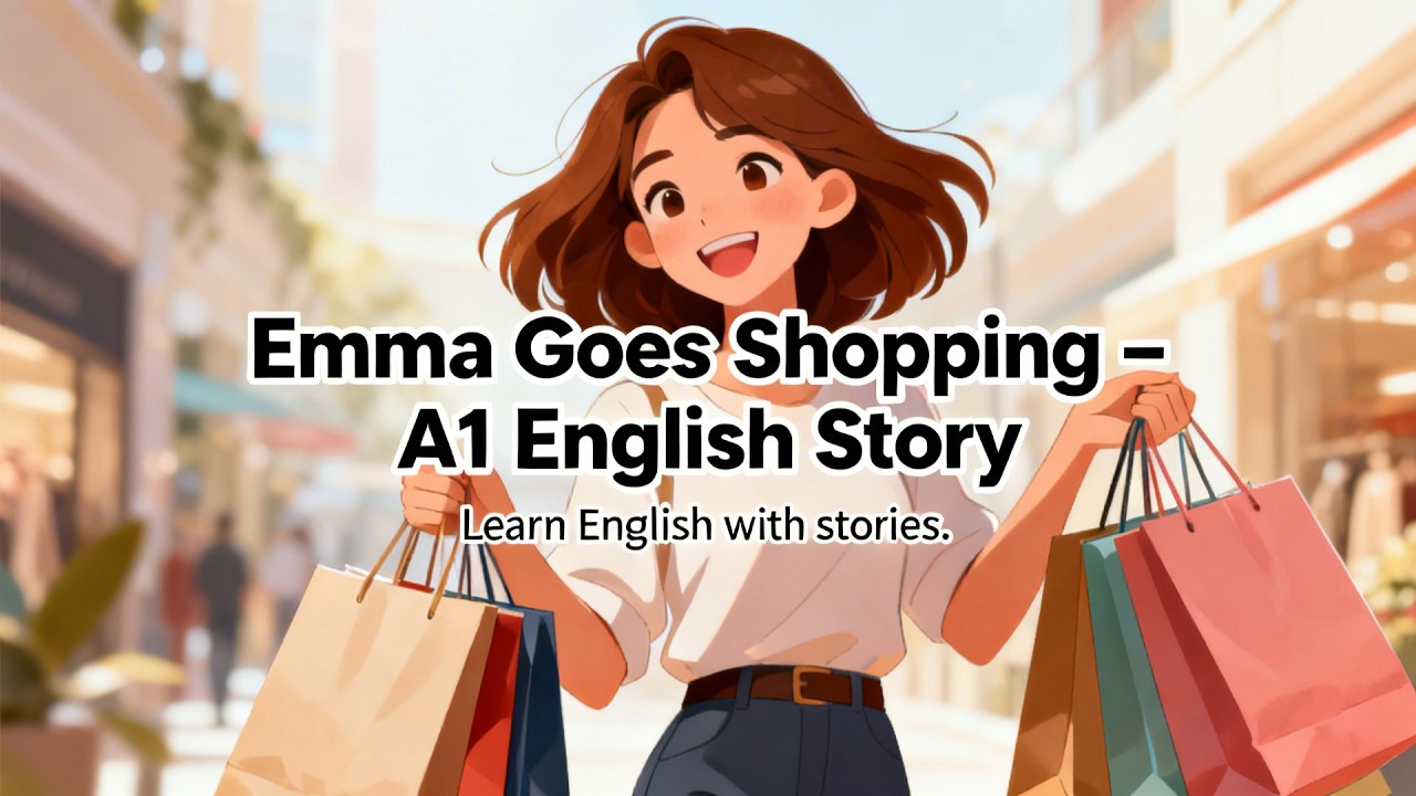 Emma Goes Shopping – A1 English Story 🛍️ | Long Story for Beginners