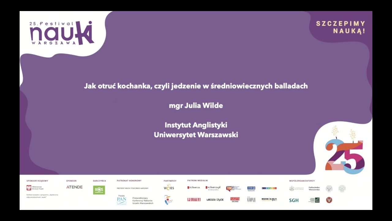 Jak otruć kochanka, czyli jedzenie w średniowiecznych balladach - Julia Wilde