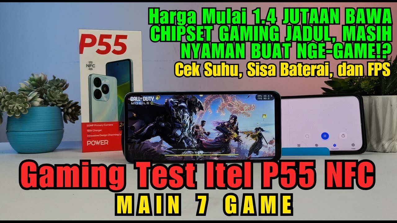 Gaming Test itel P55 NFC - HP 1.4 JUTAAN, Bisa Buat Nge-Game!?