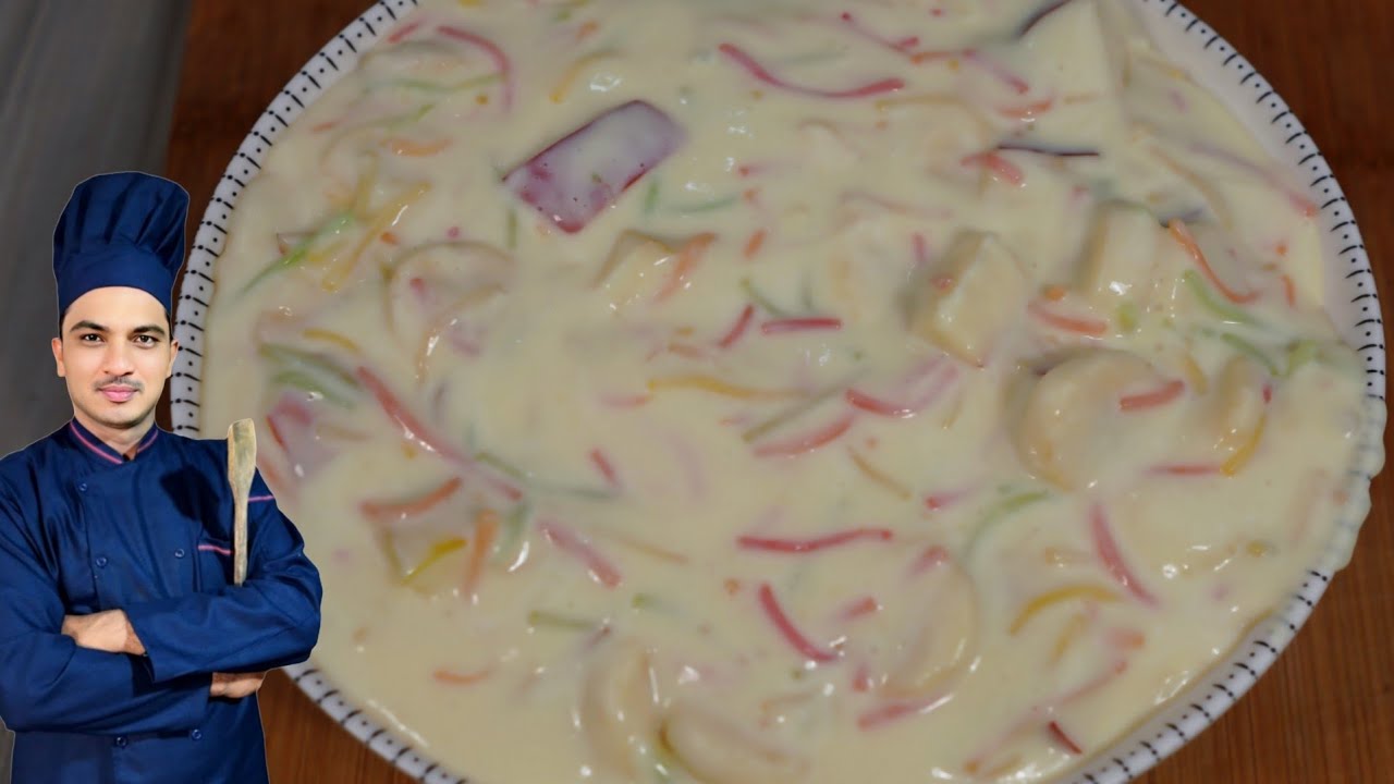 Eid Special Creamy Fruit Custrd -Lab e Shireen Recipe-Chef M Afzal|