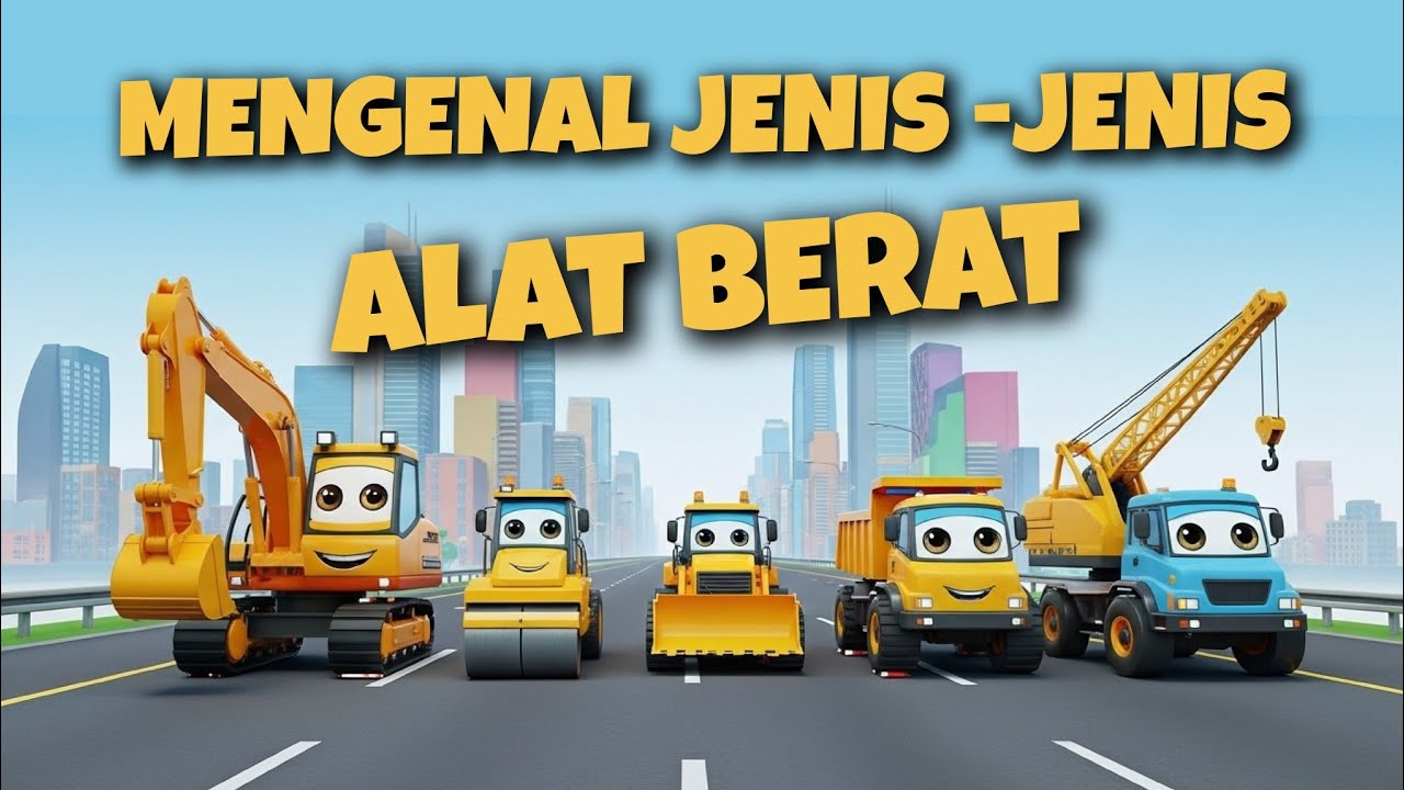 EKSKAVATOR, BULDOZER, CRANE! 🚜 Mengenal Semua Alat Berat Keren | Edukasi Anak anak #edukasianak