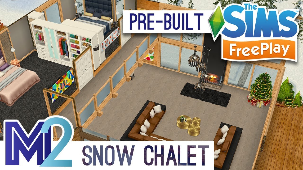 Sims FreePlay - Snow Chalet Template Prize (Early Access Preview)