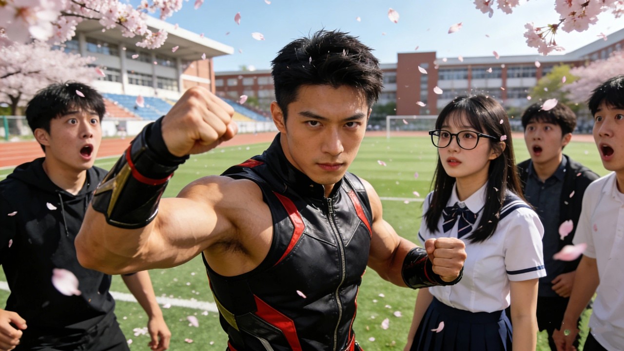 Poderoso Mestre como Calouro! Protege a Gênio, Juntos Vencem Tudo e Se Apaixonam para Sempre!