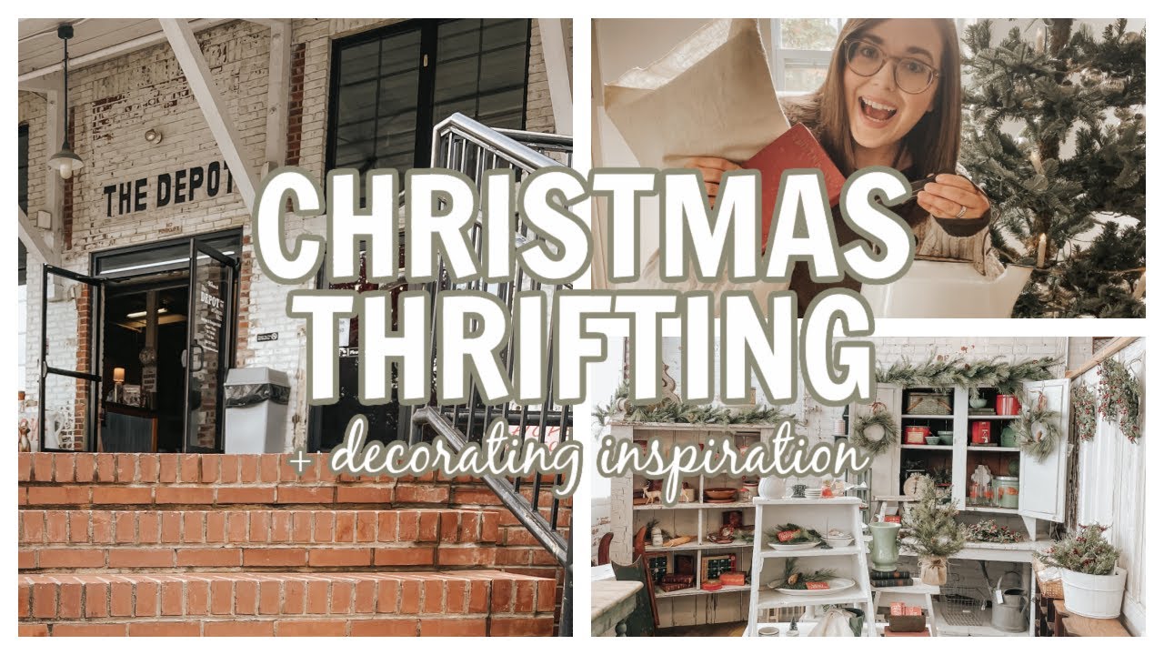 CHRISTMAS THRIFTING AND HOLIDAY SHOP WITH ME | CHRISTMAS DECORATING IDEAS 2021 | HOUSE + HOLM