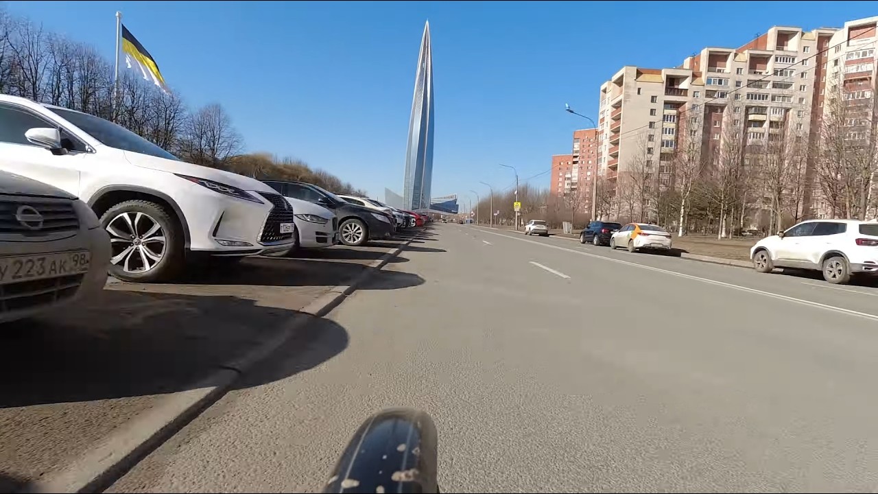 Задом наперёд до Лахтоцентра СПб.
