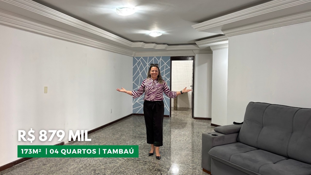 AMPLO APARTAMENTO COM 04 QUARTOS EM TAMBAÚ EM JOÃO PESSOA-PB