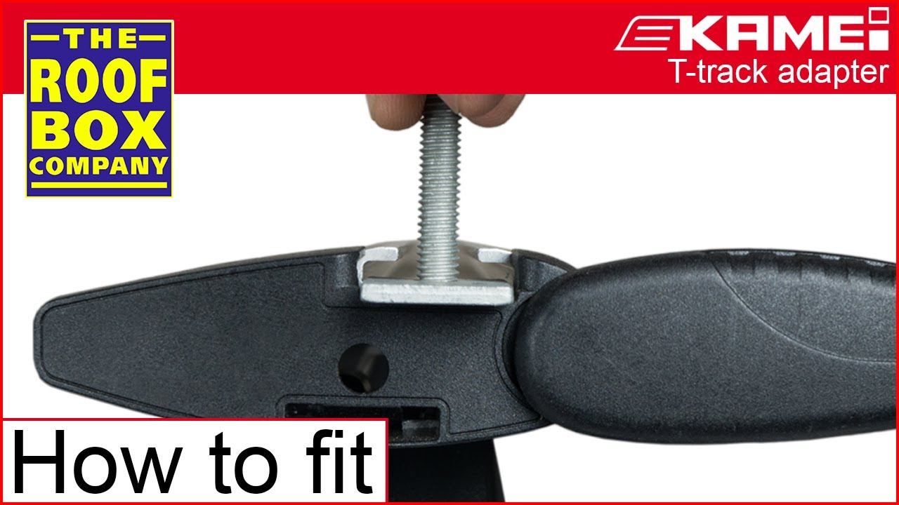 KAMEI roof box T-track adapter KM52003 - How to fitting guide
