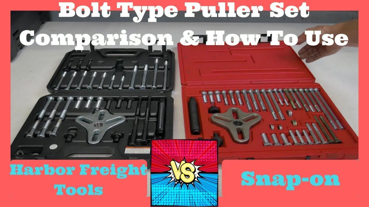 Harbor Freight Puller Set vs Snap-on | How to Use a Harmonic Balancer Bolt Puller Set
