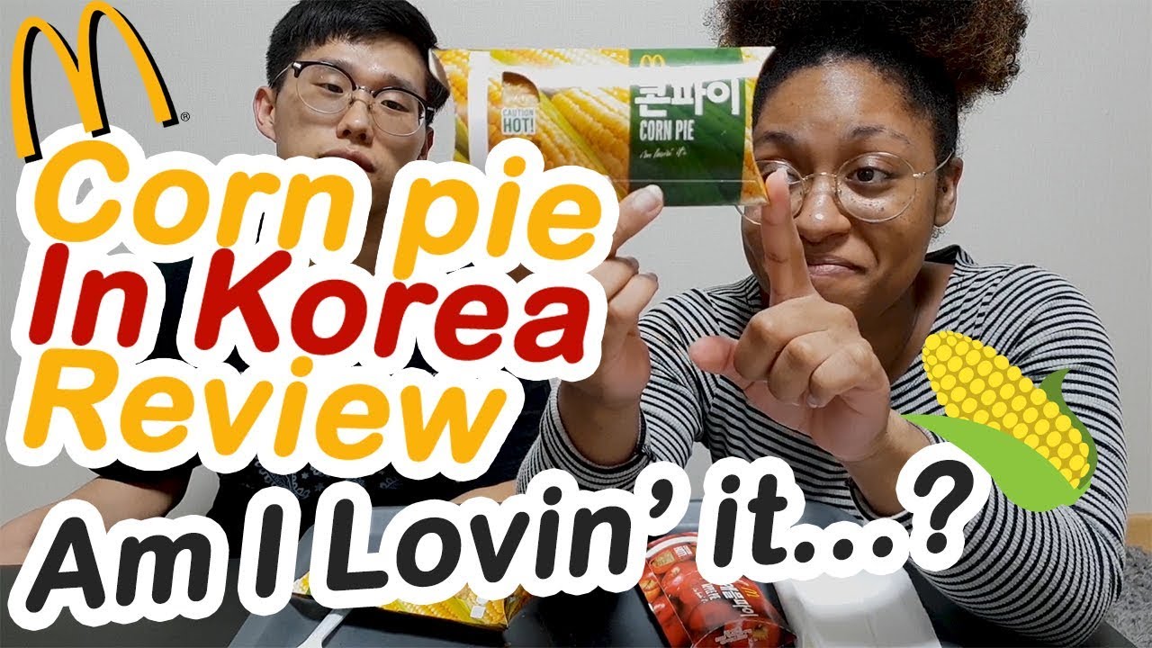 McDonald's Corn Pie In Korea Review | AMBW Couple [Kor CC]
