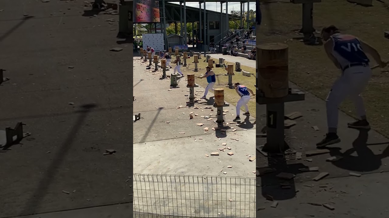 Woodchopping Heat 3 World 375mm Standing Block Championship Sydney Show 17/4/23 @amandabeams3354
