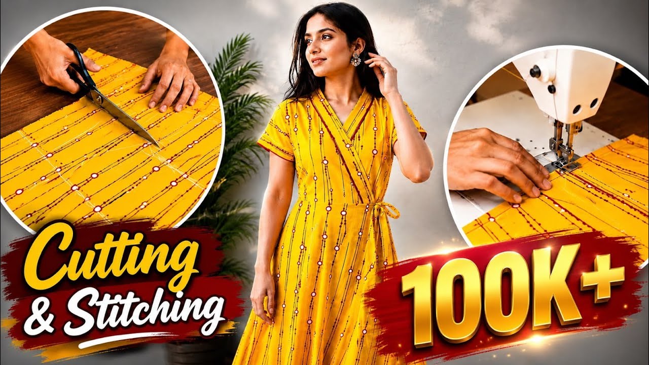 নতুন দের জন্য 💛❤️হাউস কোট নাইটি কাটিং এবং সেলাই । Housecot nighty cutting and stitching.