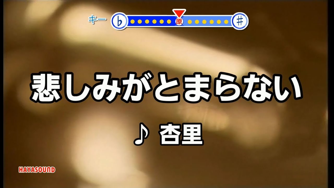 悲しみがとまらない 杏里 スタンダードカラオケ(リアル風演奏)