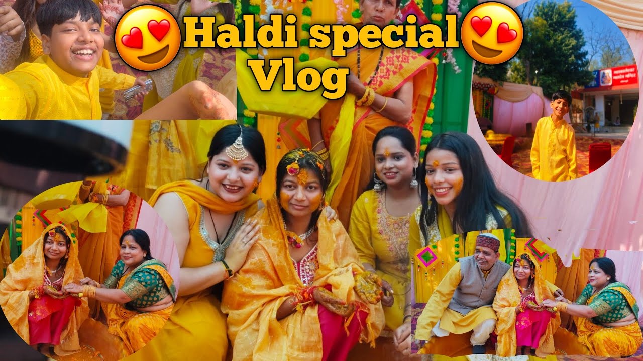 Sister Haldi special vlog💛