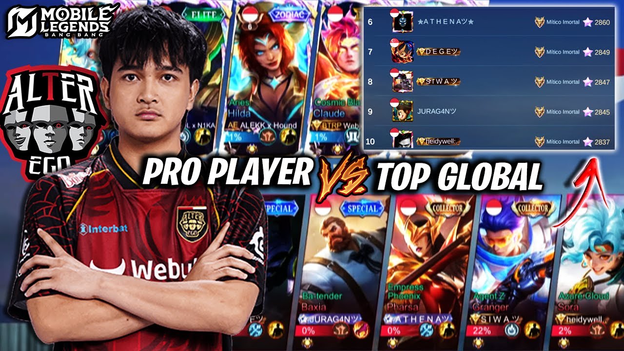 AE NINO Enfrenta os TOP GLOBAIS ESTRELAS! PRO PLAYERS vs TOP GLOBAL - MOBILE LEGENDS