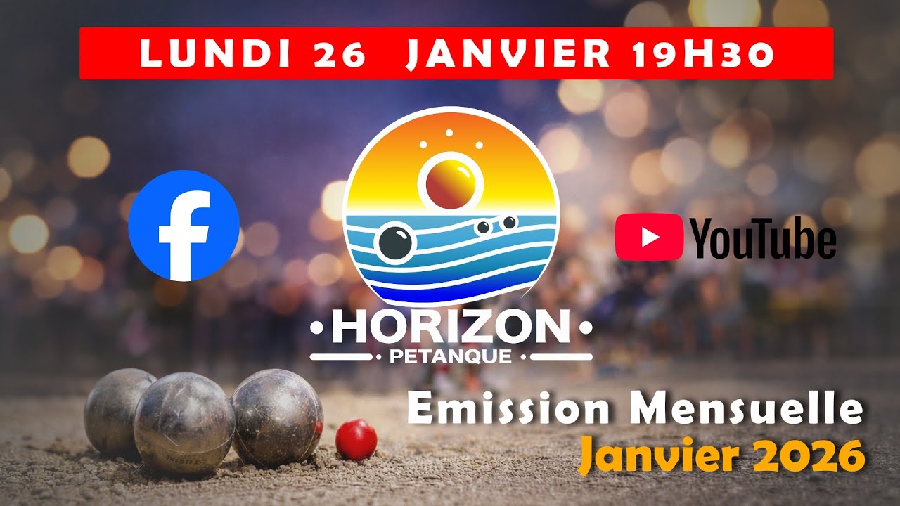🎥 EMISSION EN DIRECT Lundi  26 JANVIER 2026 : La P&eacute;tanque du Rh&ocirc;ne Forme ses Champions de Demain !
