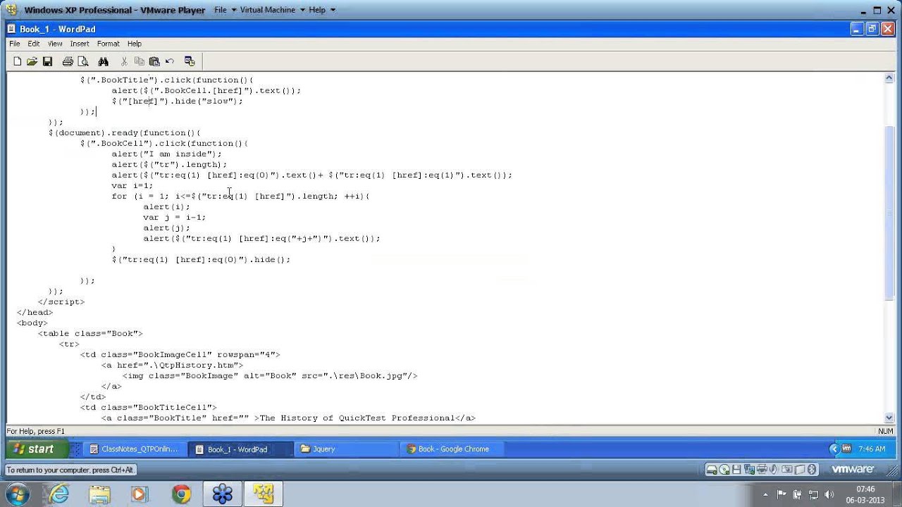 QTP Part 75 Jquery Part 2