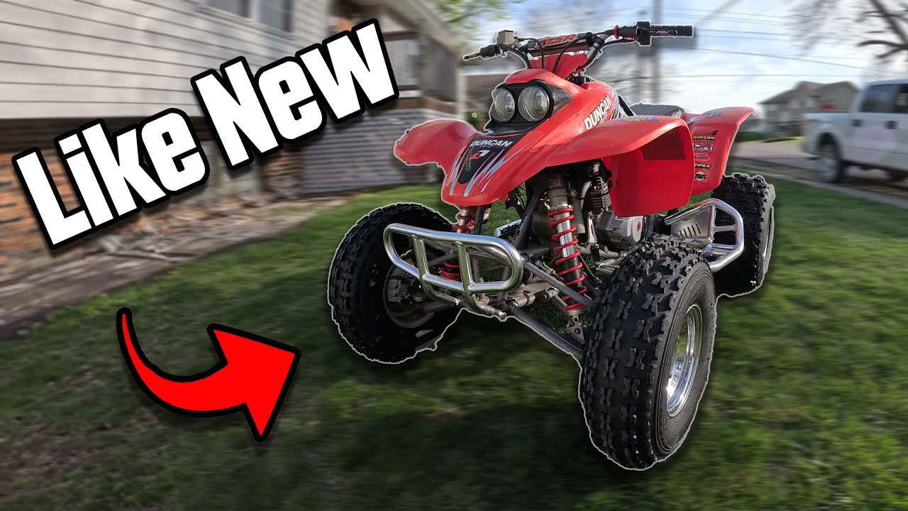 Installing New Tires & Ripping Up the Track! (Honda 400EX)
