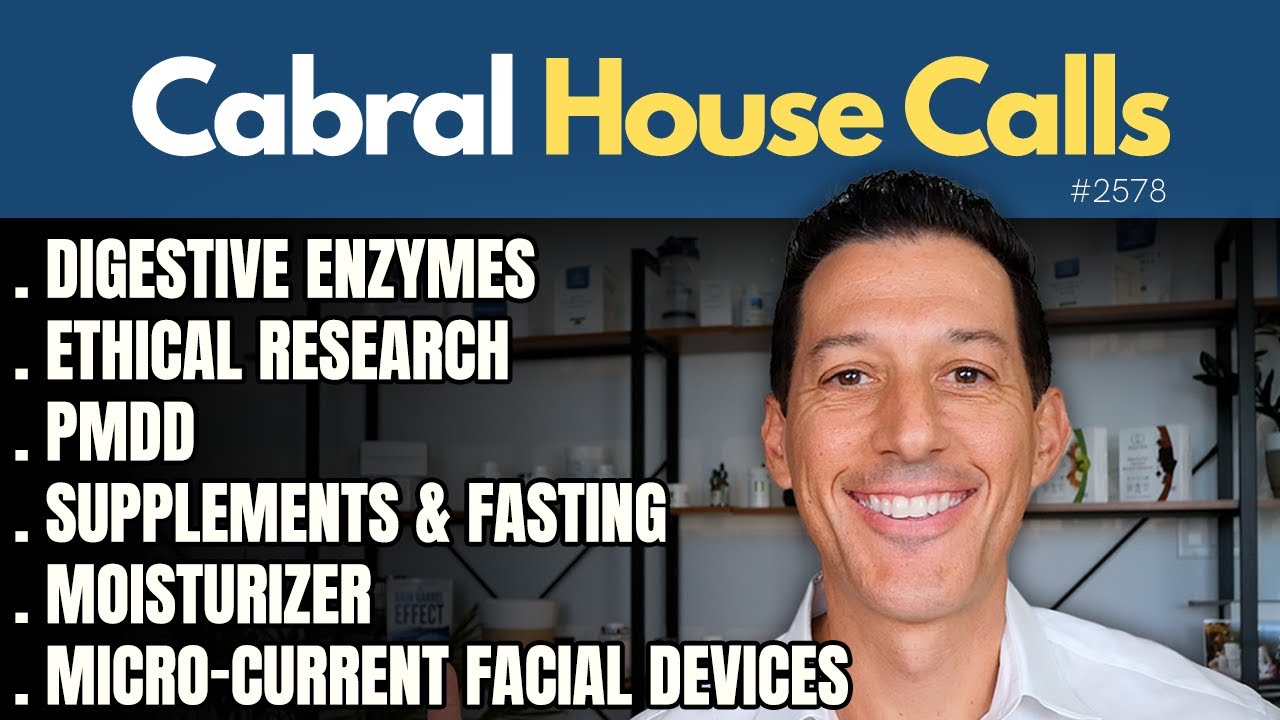 Digestive Enzymes, Research, Micro-Current Facial Devices, PMDD, Supplements & Fasting, Moisturizer