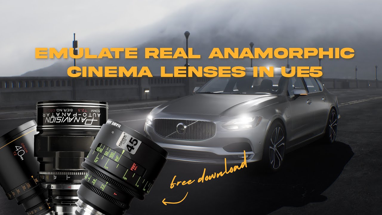 FREE Real Anamorphic Cinema Lenses for Unreal Engine 5