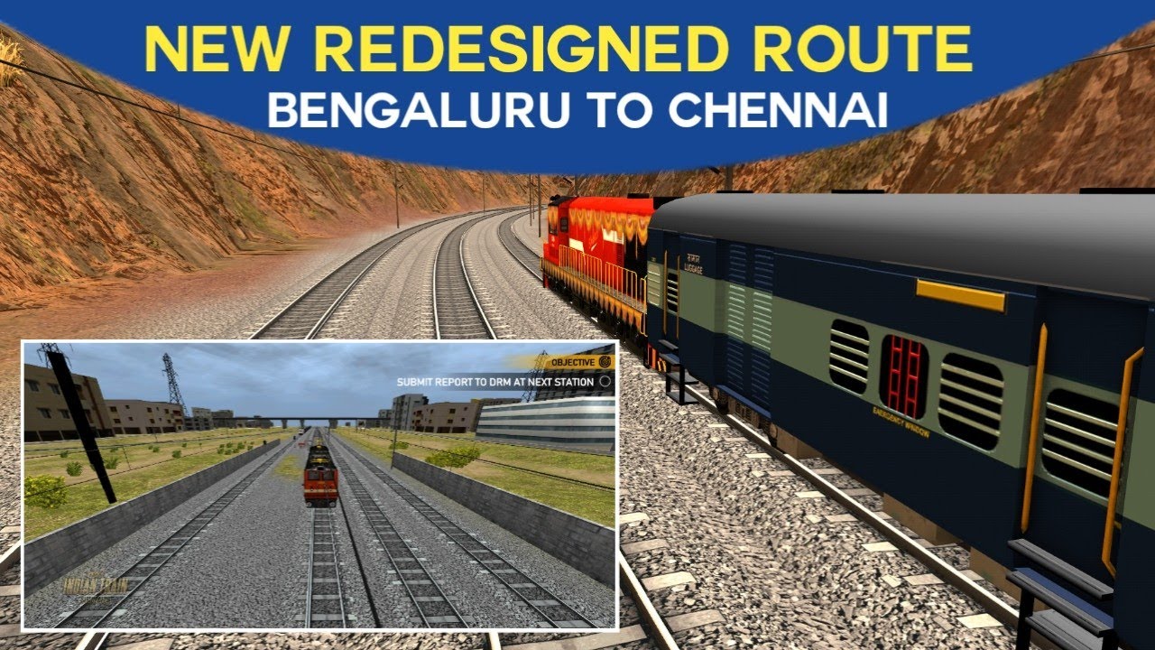 Indian Train Simulator New Update | Redesigned Route Gameplay! Bengaluru To Chennai.