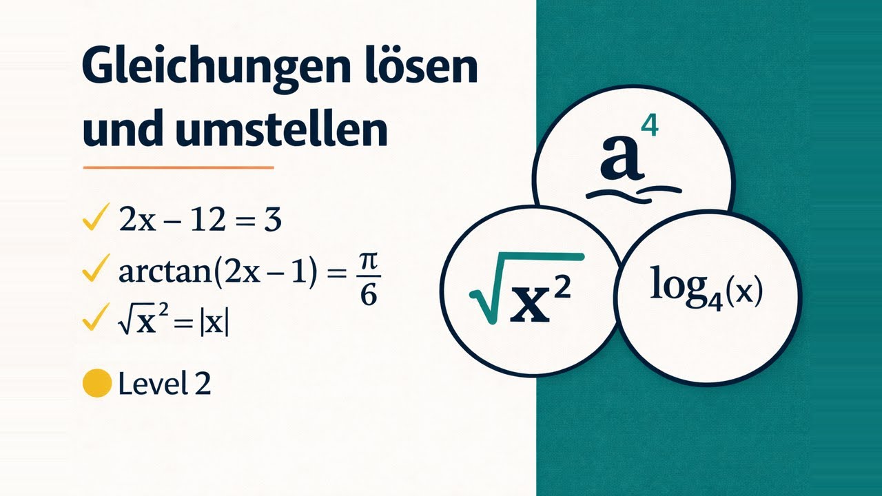 Gleichungen lösen und umstellen: Schritt für Schritt mit Gegenoperationen
