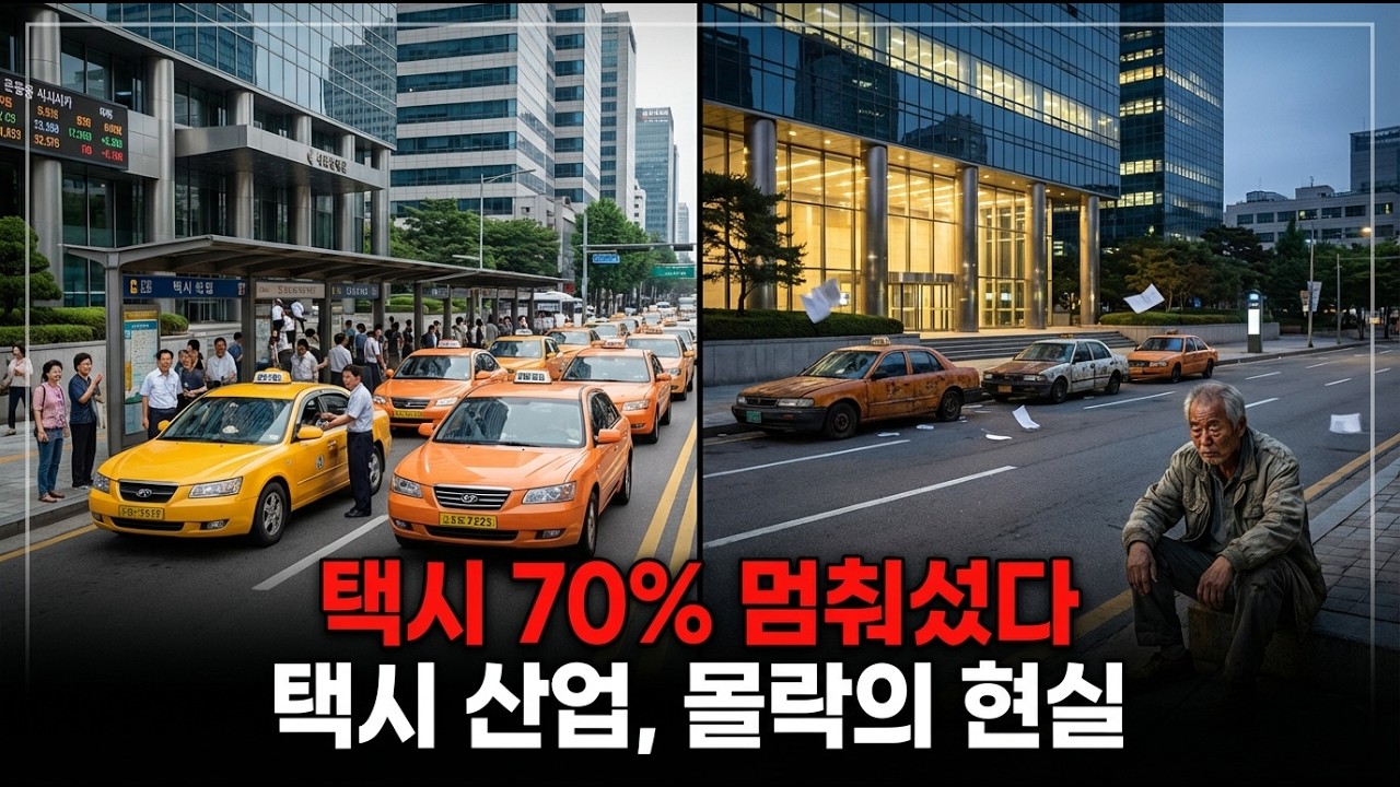 기사 70% 멈췄다... 택시 산업 몰락