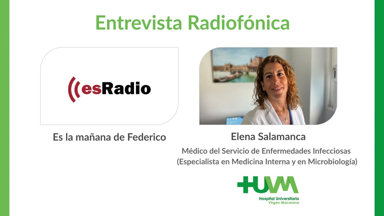 ¿Qué es la legionela? Entrevista de esRadio a Elena Salamanca. Médico de Enfermedades Infecciosas