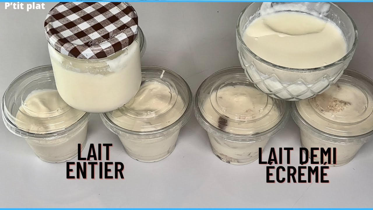 Yaourt   fait   maison / recette d&eacute;couverte du yaourt au lait demi &eacute;cr&eacute;m&eacute;