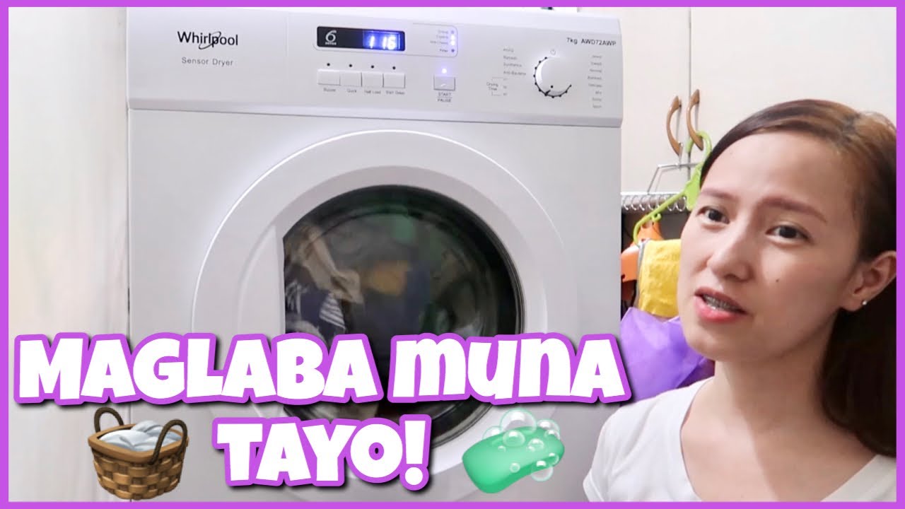 NAKI LABA SA IBANG BAHAY! PAANO GAMITIN ANG WHIRLPOOL AUTOMATIC FRONT LOAD WASHER AND DRYER