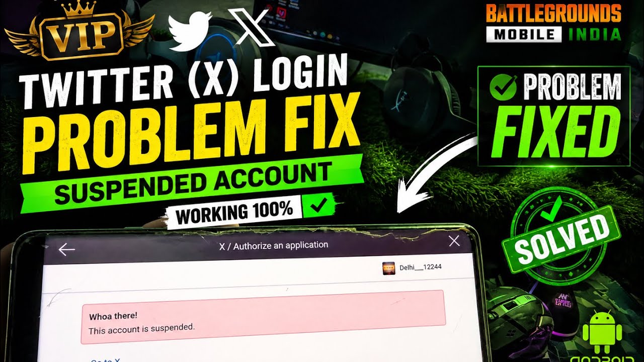 🔥 BGMI Twitter (X) Login Fix for Android | Latest Patch Update (28 July 2026)