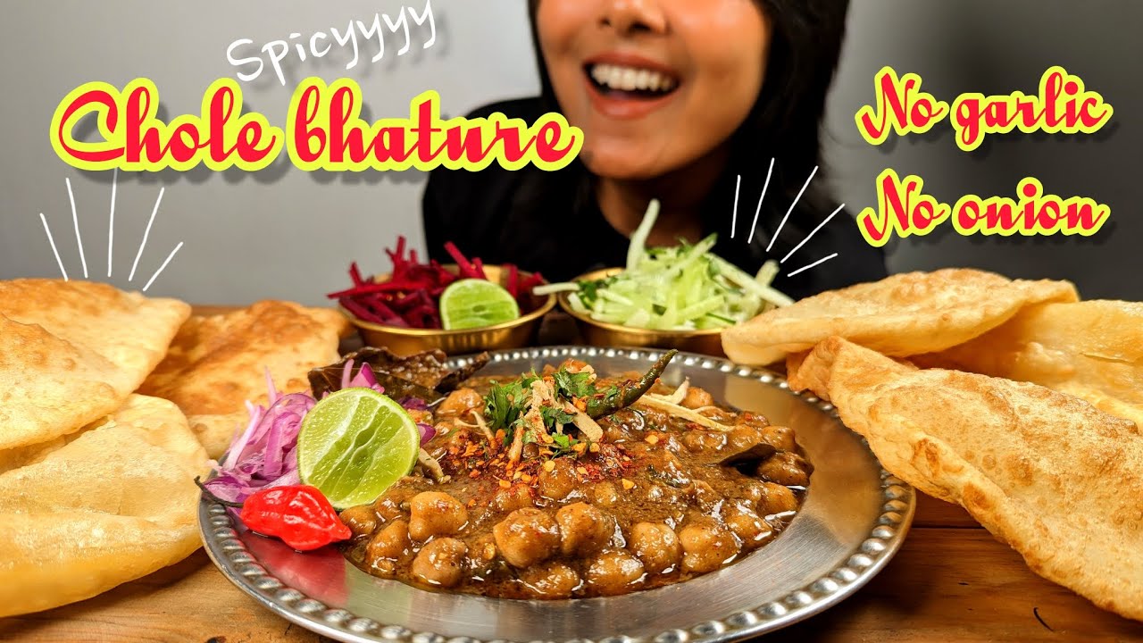 🔥EXTREMELY SPICY CHOLE BHATURE MUKBANG🔥CHOLE BHATURE EATING CHALLENGE | SPICY FOOD EATING CHALLENGE