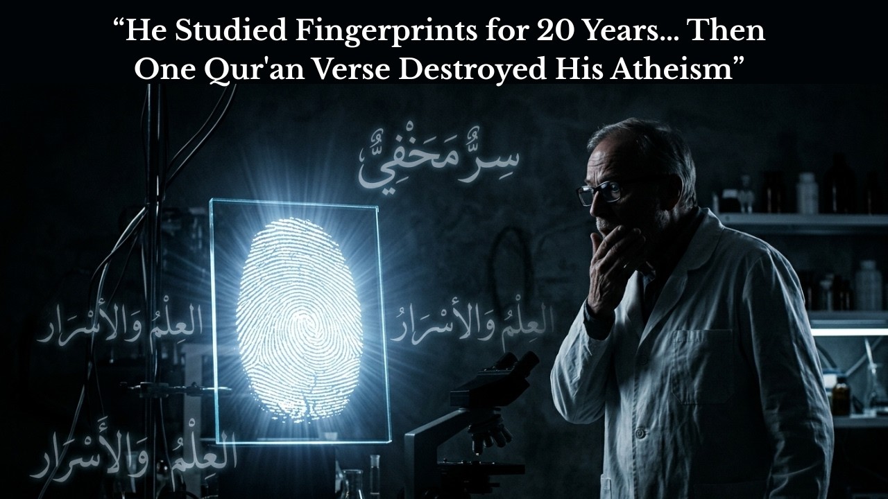 “He Studied Fingerprints for 20 Years… Then One Qur'an Verse Destroyed His Atheism” #deeninminute,